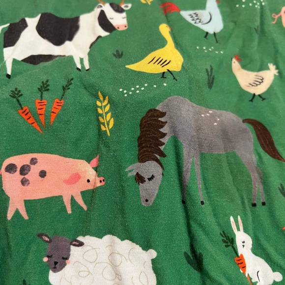 Little Sleepies Two Piece Farm Animals Pajamas - Picture 2 of 2